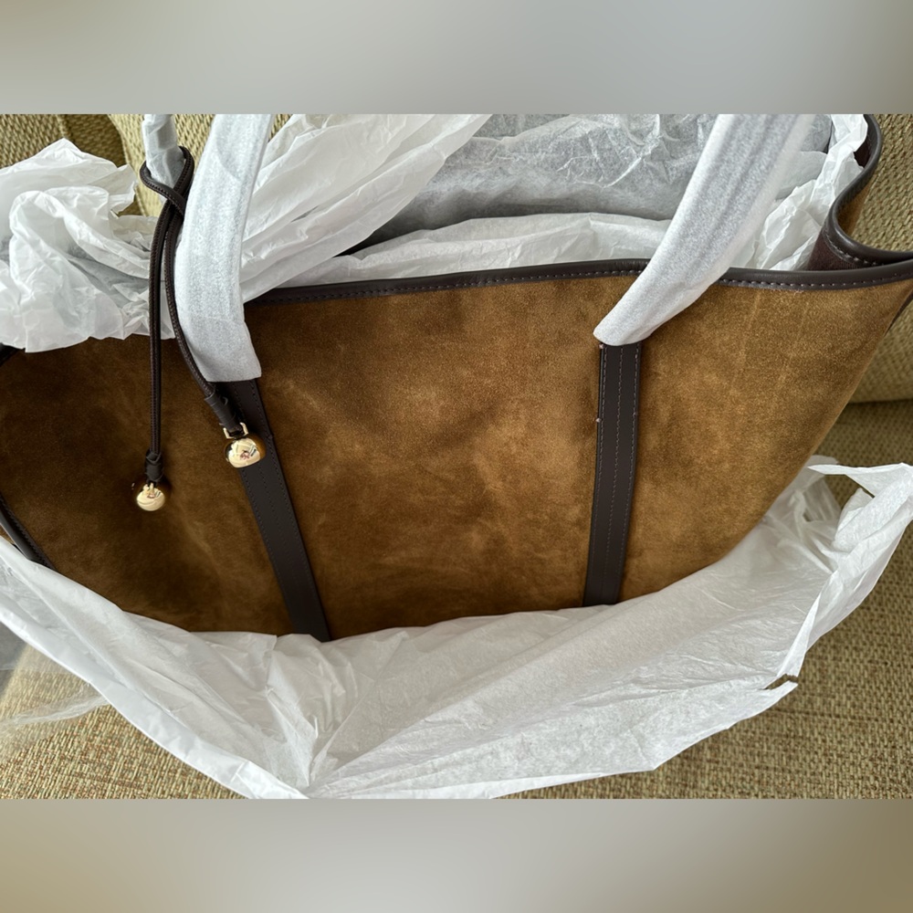 Sandro suede tote bag